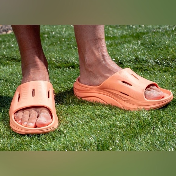 NWT HOKA ORA RECOVERY SLIDE 3 Orange Size M 13 W 15 - Picture 4 of 12